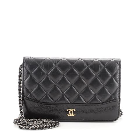 chanel chevron wallet on chain|chanel wallet on chain gabrielle.